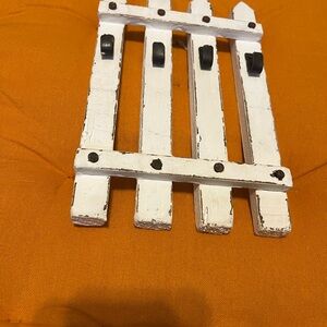 Rustic White Wall Hook Decor